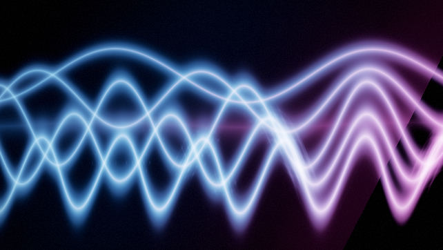 Audio Sculpture mit starkem Audiosignal